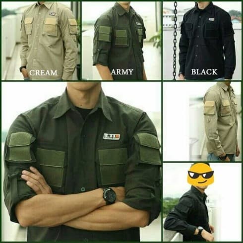 Kemeja Tactical size Jumbo