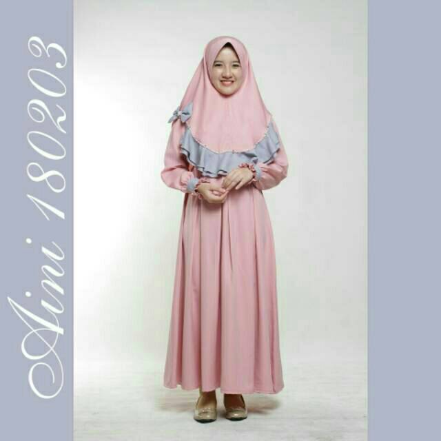 Aini 180203 / baju muslim anak pesta syar'i