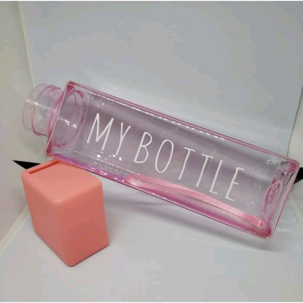 my bottle kotak ( Botol Minum Transparan )