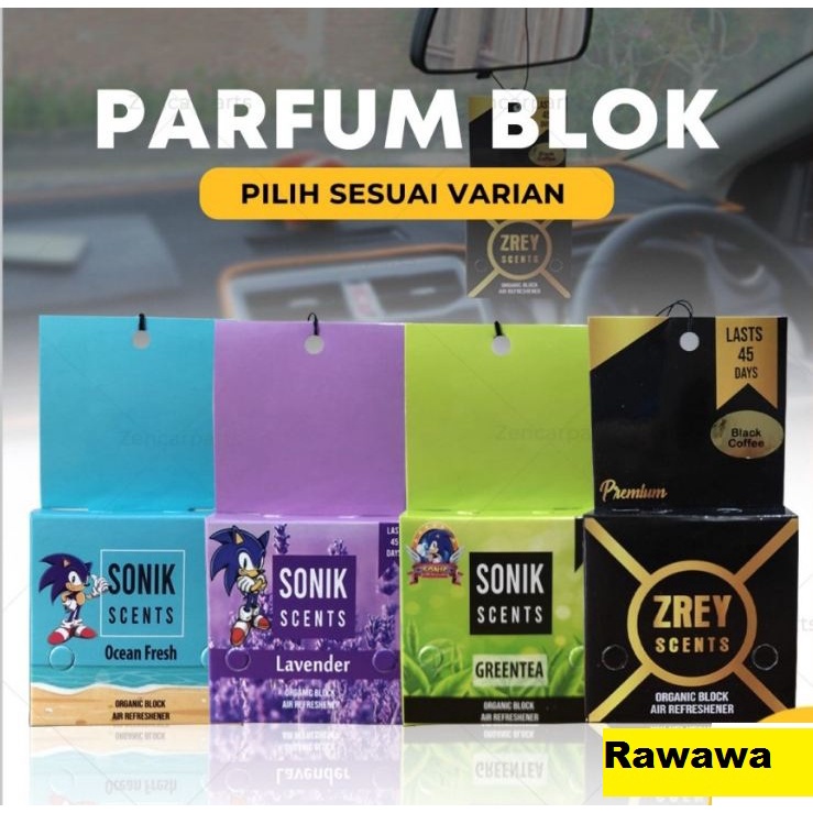 Produk PARFUM BLOK Organik Gantung Sonik Pengharum Mobil Ruangan Block Termurah