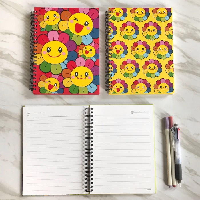 

Sale!!! Buku Tulis Notebook Spiral Smile Flower A5 Trendi