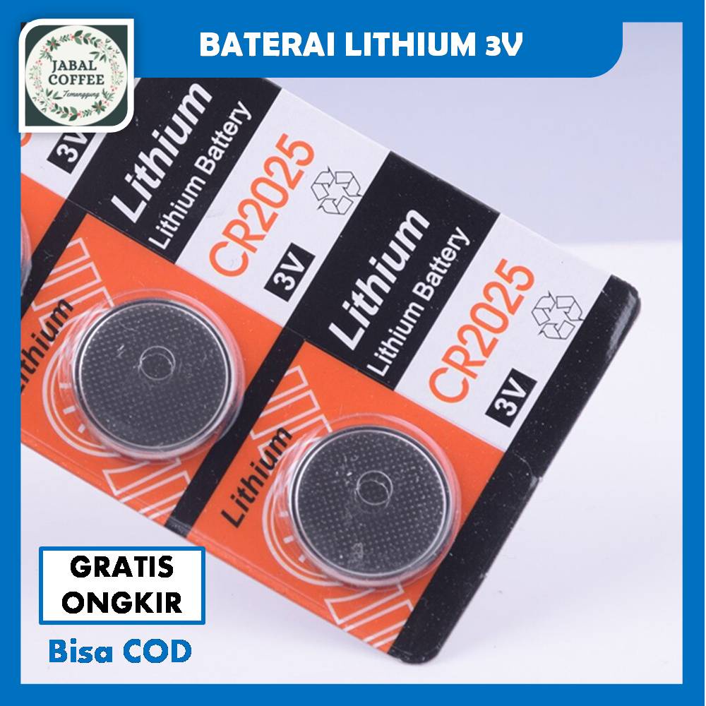 Baterai Lithium Orange CR2025 / Battery Lithium 3V Kancing Koin CR-2025 J133