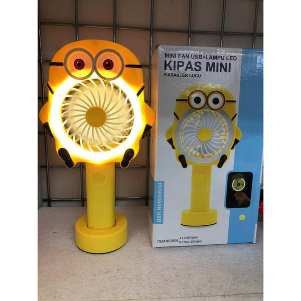 Kipas Angin Mini LED Portable Fan Keropi HK Doraem*n Mini*n