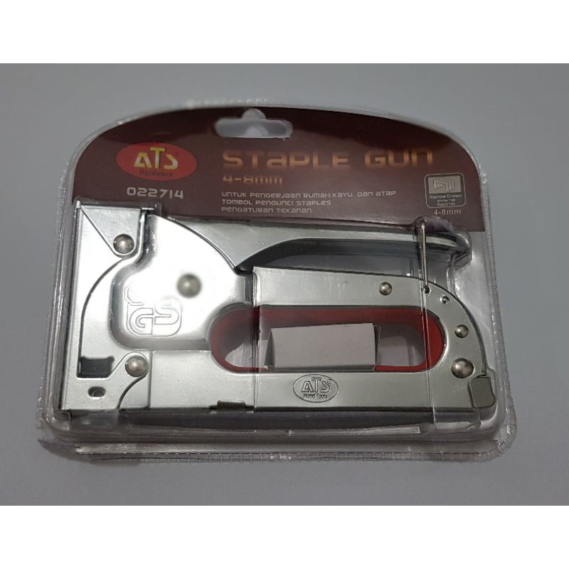 Staple Gun Tacker ATS 4-8mm Tembakan Staples (Stapler Hekter Heckter Jok)