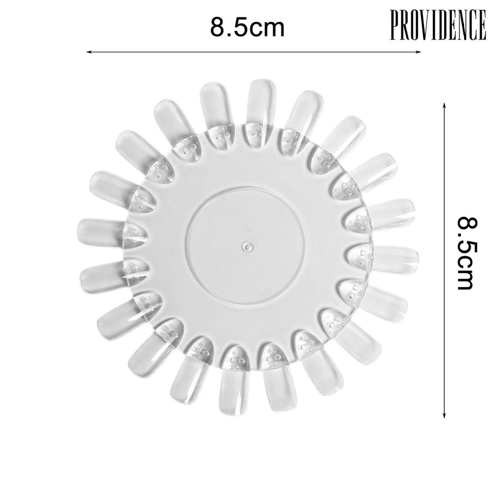 Providence Piring Display Kutek Gel Uv Bentuk Bulat Bahan Akrilik Ringan Bisa Dilepas
