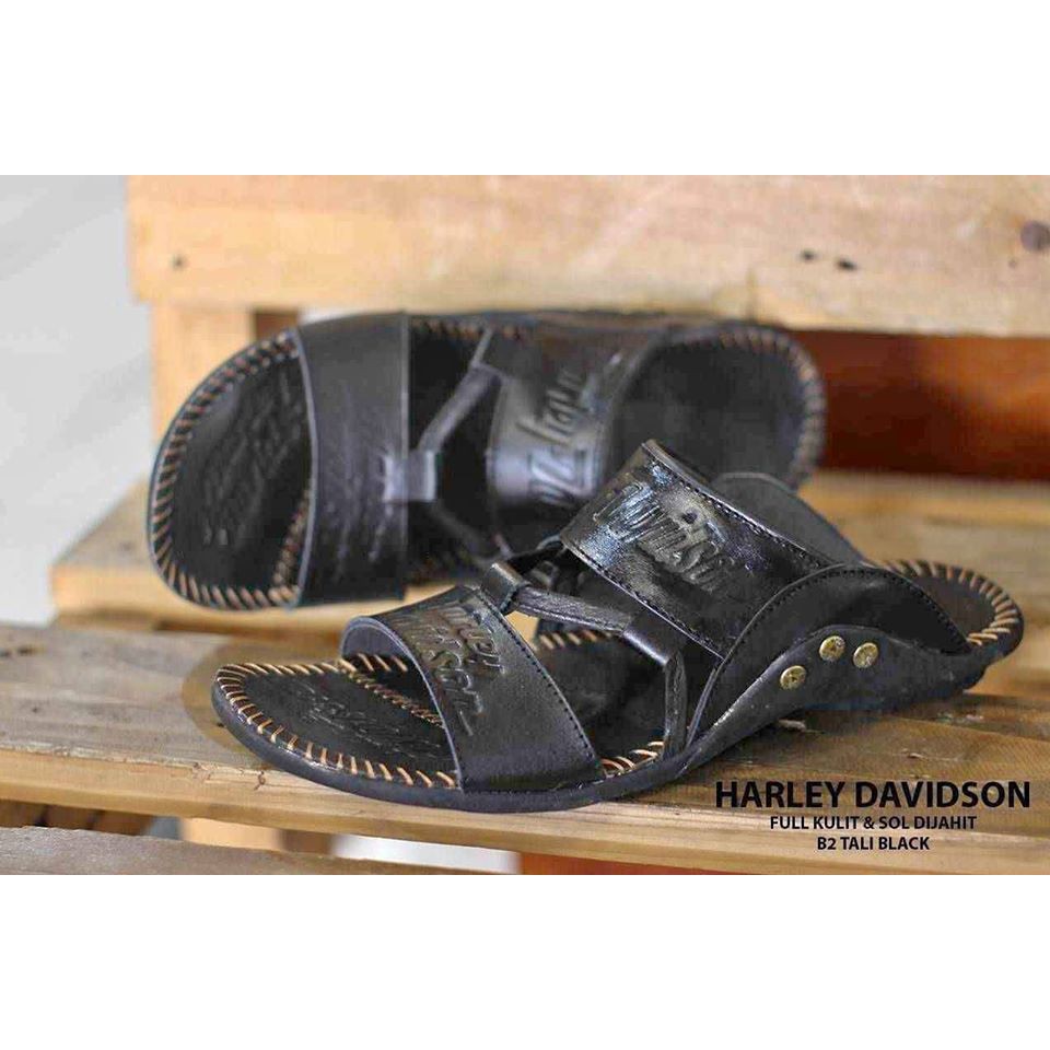 Sandal Kulit / Sandal Pria / Harley Davidson