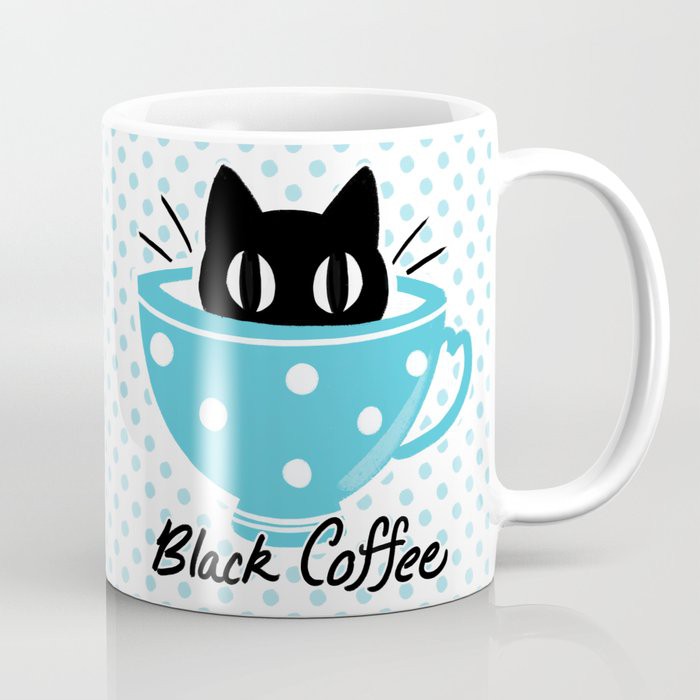 Jual Cangkir Mug Gambar Kucing Cat Black Coffee | Shopee Indonesia