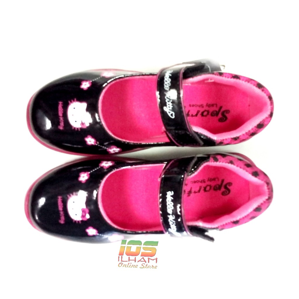 Sporty BLT Sepatu Pantofel Anak Hello Kitty Kilap Size 26-35