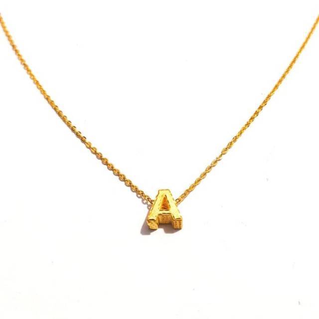 Kalung Love Merica Emas asli