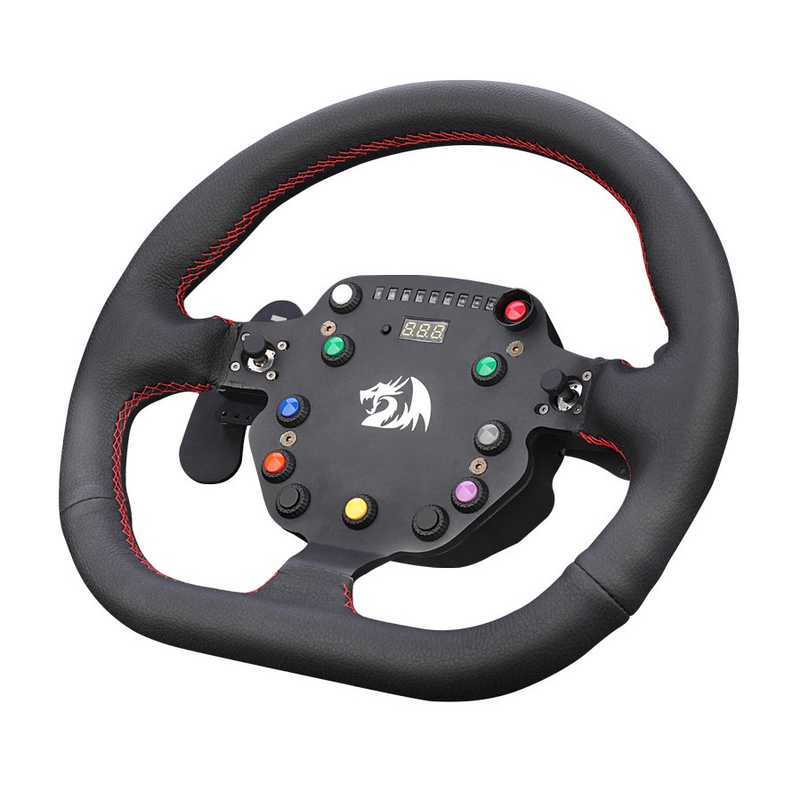 Redragon GT-32 Racing Simulator with Steering &amp; Pedals - Gaming Wheel