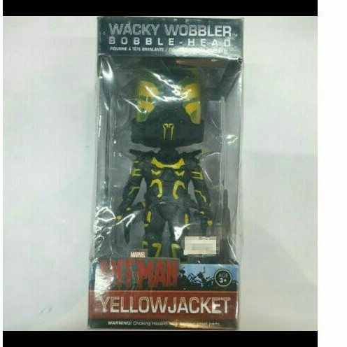 Marvel Ant-man Wacky Wobbler Bobble Head Yellow Jacket Original