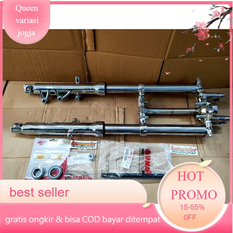 SOK SHOCK BYSON CHROME PNP RX KING FULLSET SEGITIGA ATAS BAWAH