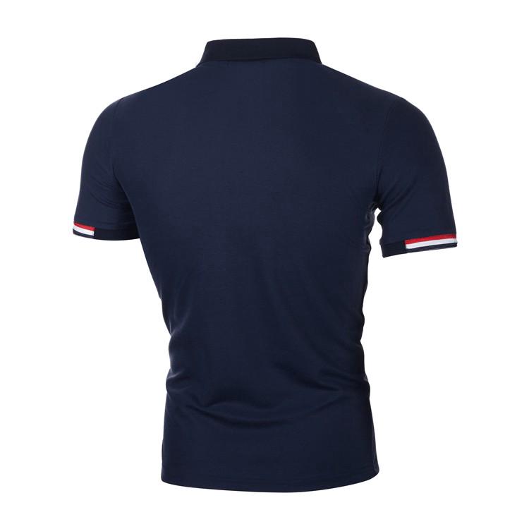  Kaos  Polo  Lengan Pendek Slim Fit dengan Resleting  untuk 