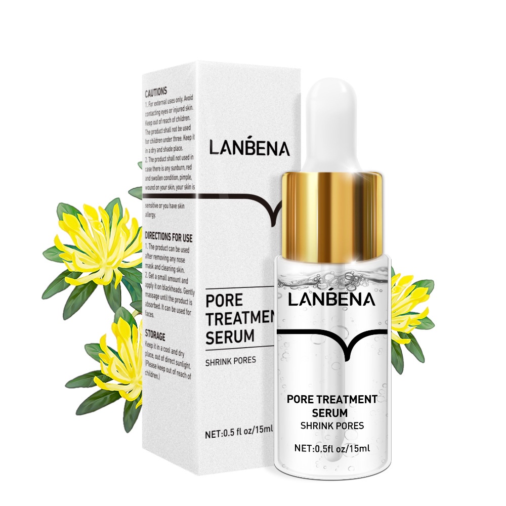 LANBENA PORE TREATMENT SERUM ORIGINAL - SERUM PENGECIL  MINYAK JERAWAT PORI-PORI PENGONTROL MINYAK JERAWAT-Shrink Pores - Blocked Pore - Oily Pore - Clean Pore