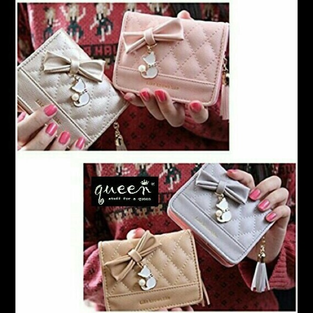 Wallet Ribbon Dompet Ribbon Dompet Panjang Dompet Mini Dompet Murah Dompet Wanita Dompet Pita simpel