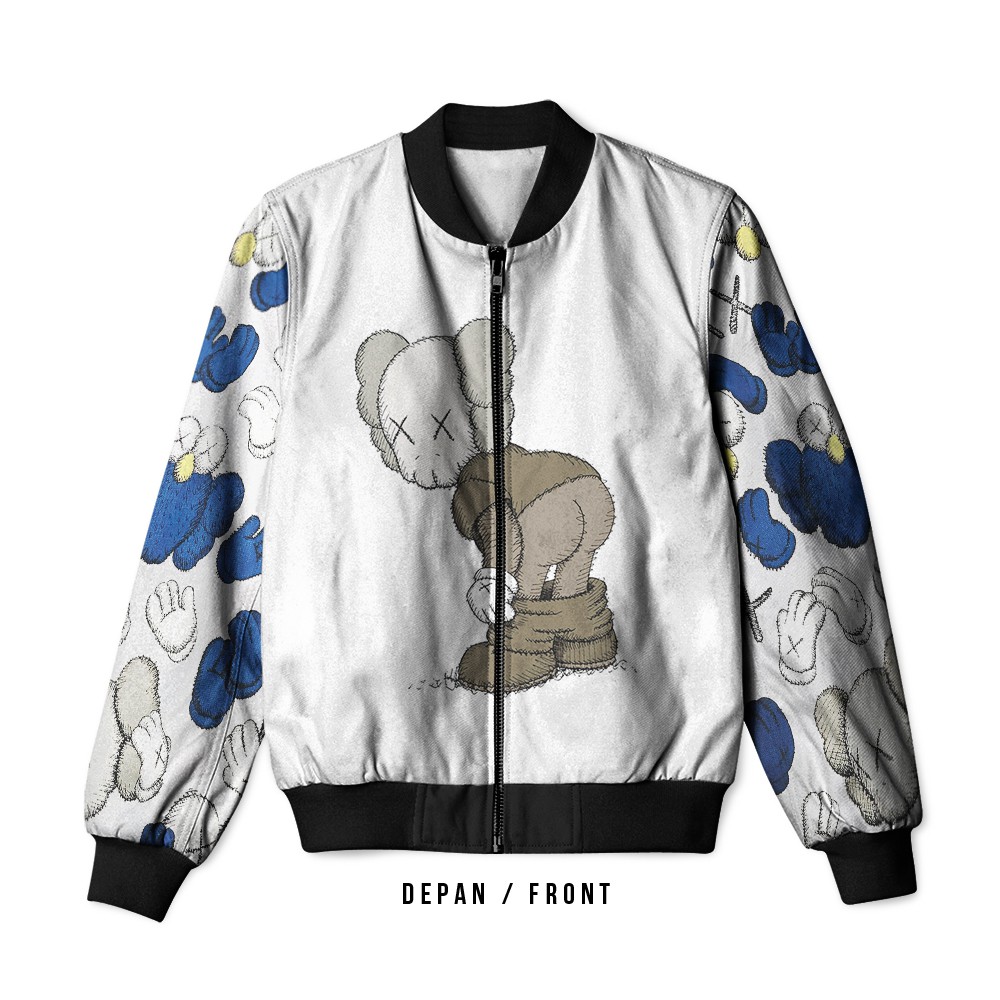 Jaket Bomber Pria Wanita Uniqlo x Kaws 01 Fullprint Wanita Pria S M L XL 2XL 3XL