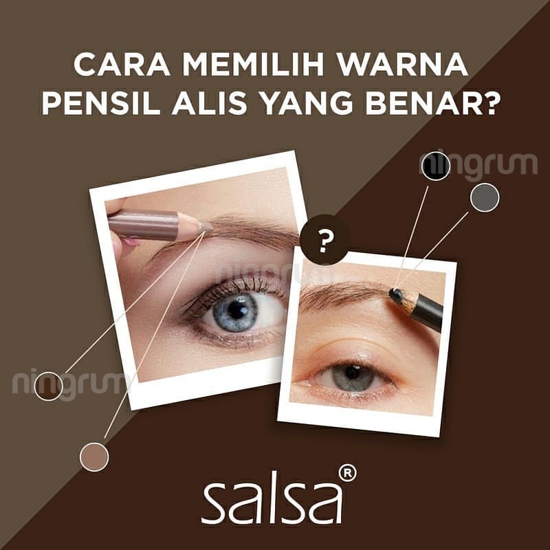 Ningrum - Salsa Eyebrow Guru Pensil Alis 4 in 1 - 5410