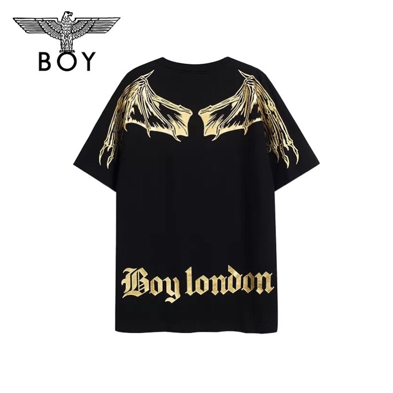 BOY20 KAOS BOY LONDON WINGS GOLD IMPORT PRIA WANITA ASIA EROPA KOREA