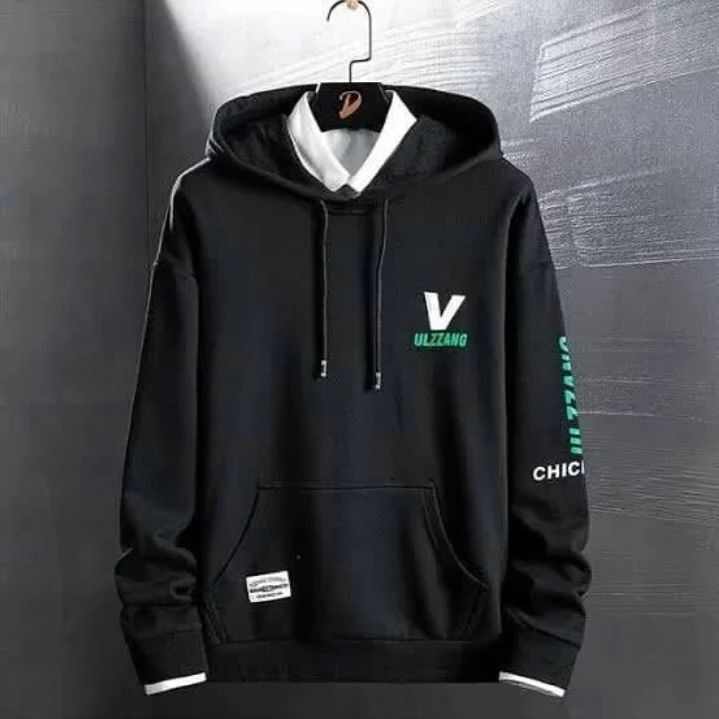 Pakaian Pria Viral - Baju Sweater Jaket Crewneck Motif Ulzzang Hoodie || Switer Cowok Cewek Model Te
