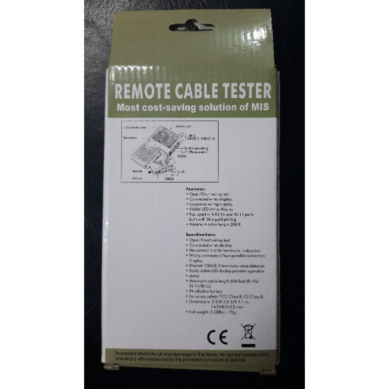 LAN TESTER 4 IN 1(RJ45, RJ11, USB, BNC)-ALAT UNTUK TES KABEL JARINGAN