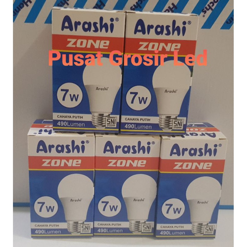 Lampu Led Arashi Zone 7 Watt Cahaya Putih Garansi 1 Tahun