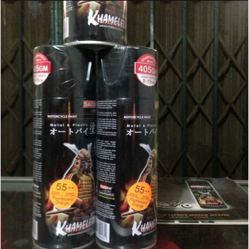 

Cat Samurai Paint Fluorecent Orange 55 ** - Stabilo Oranye - Pilox pylog -cat semprot