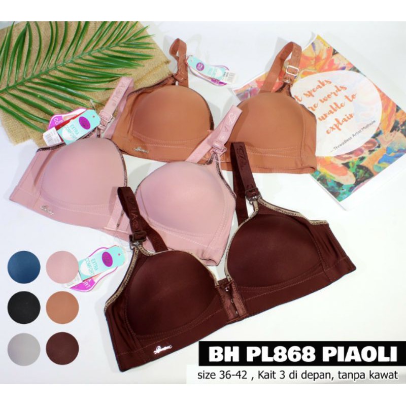 BH Piaoli 868 / Bra kancing depan / Bra dewasa /BH busa tanpa kawat / bh piaoli original
