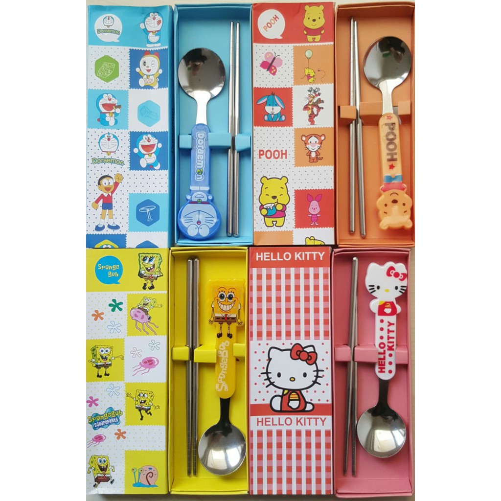 Set Alat Makan Anak Stainless Steel Sendok Anak