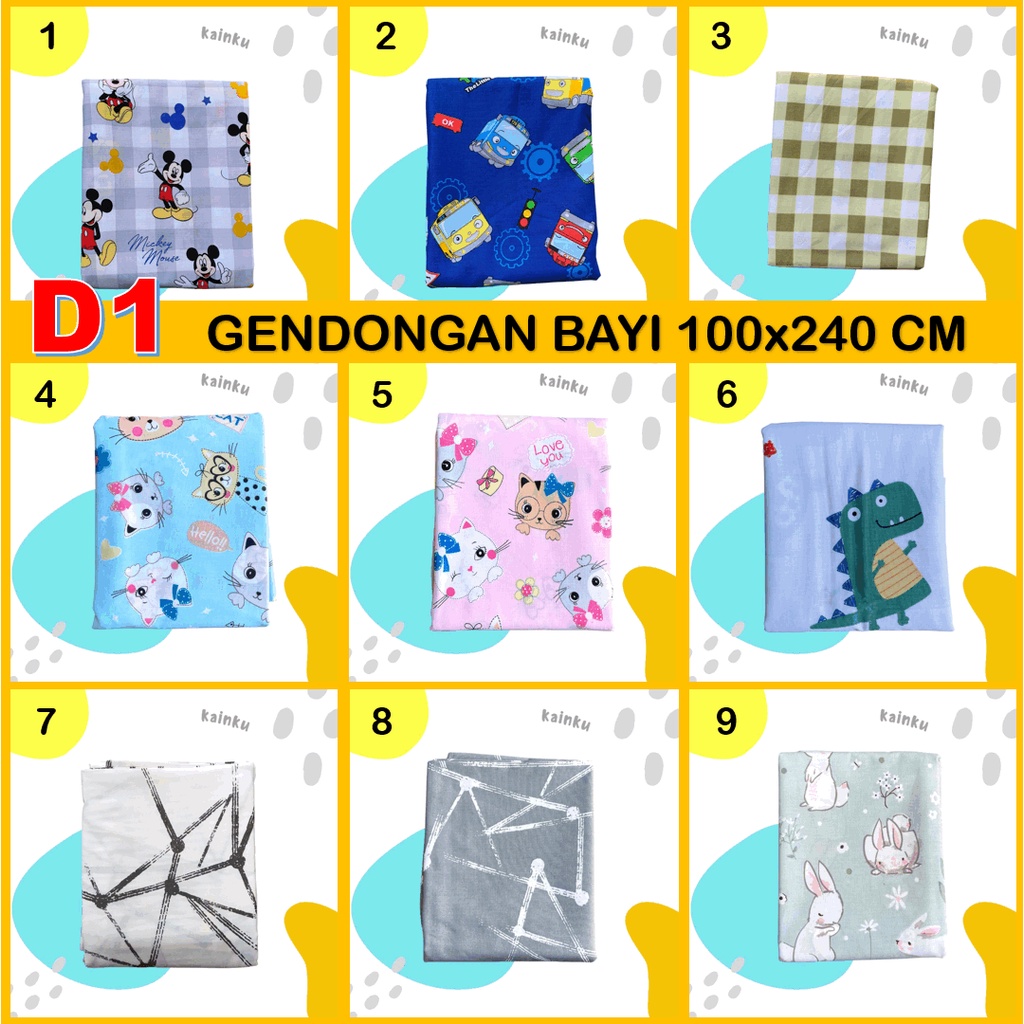 BEST SELLER CUKIN | GENDONGAN BAYI ANAK | SELENDANG KAIN JARIK TRADISIONAL MODERN