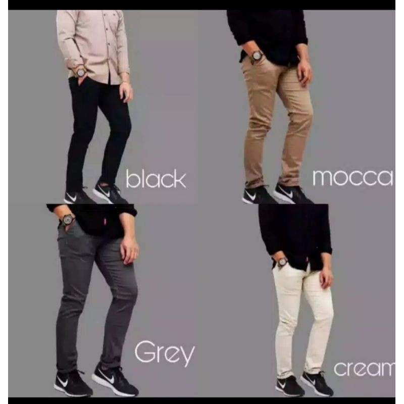 CELANA CINOS COWOK STREET TWIL PREMIUM SIZE 27-32 DAN 33-38