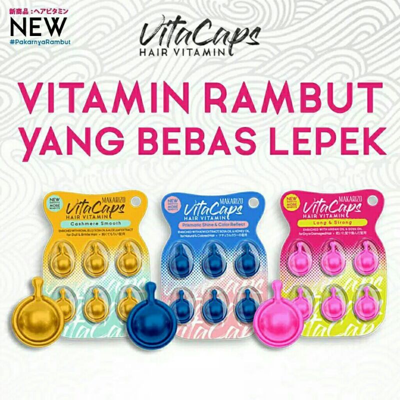 Makarizo Vitacaps Hair Vitamin. Vitamin Rambut 6 kapsul