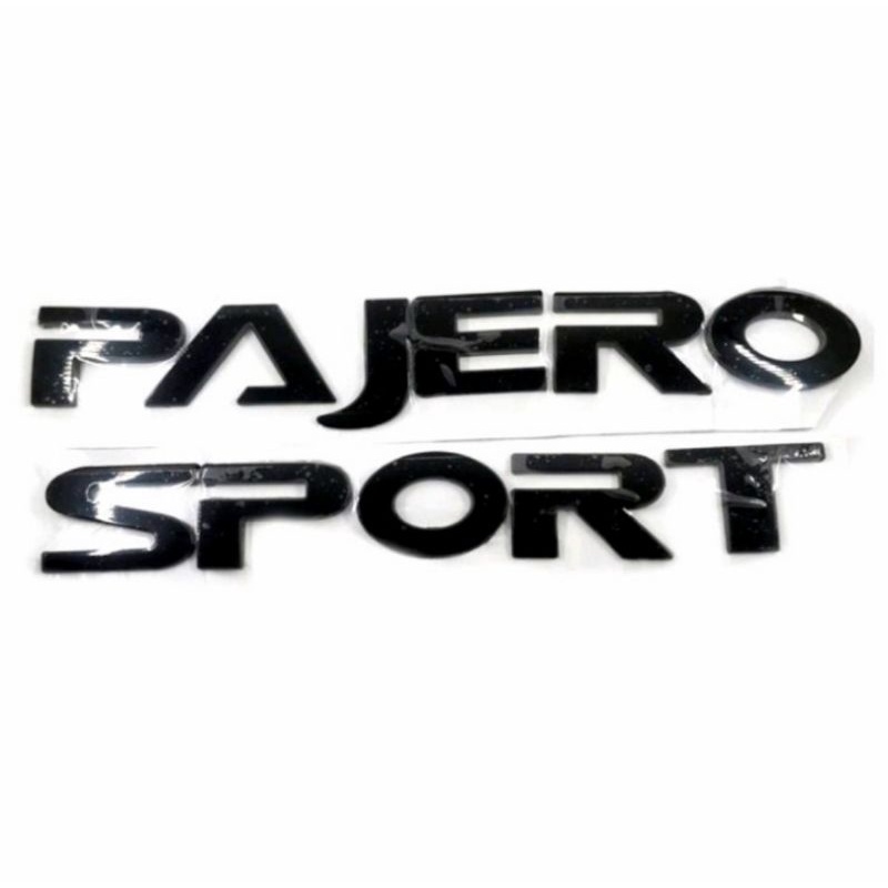 Stiker Emblem PAJERO SPORT Kap Mesin Bahan ABS