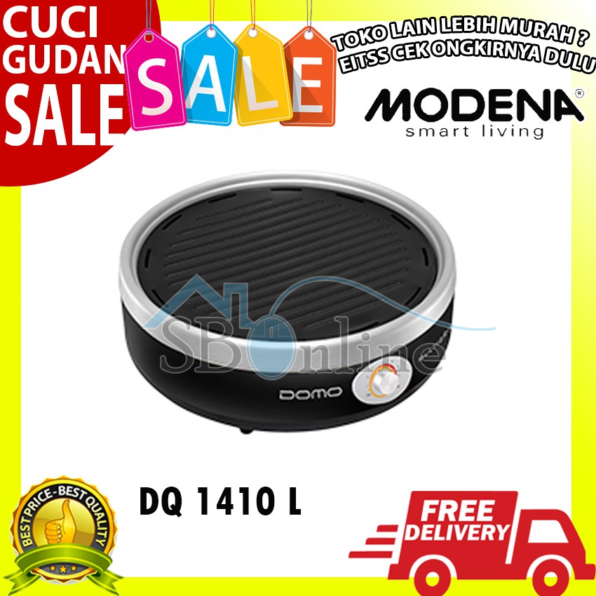 Portable Multi Grill DOMO DQ 1410 L Harga Pabrik