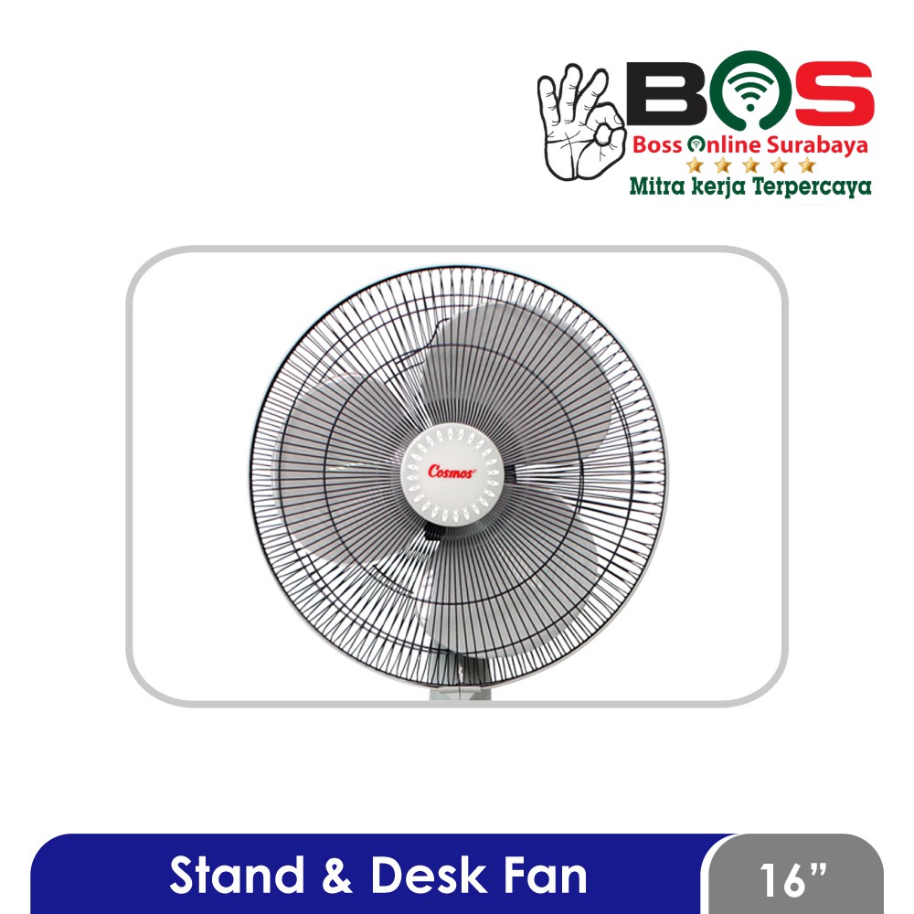 Kipas Angin Cosmos 2in1 Stand Fan &amp; Desk Fan 16 Inch Cosmos 16-SN 16SN