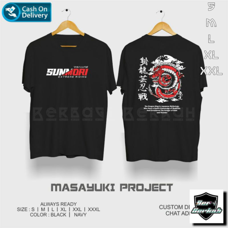 Kaos Sunmori Supermoto Naga Jepang | Baju Supermoto Sunmori Naga Jepang