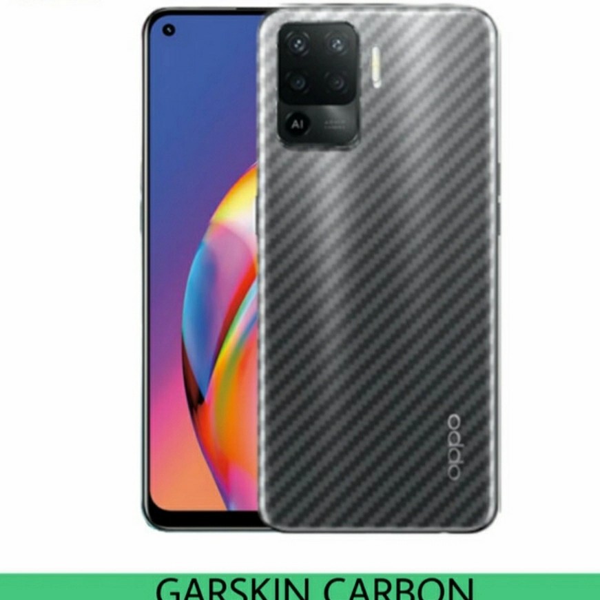 OPPO RENO 4 4F 5 5F Anti Gores Belakang Back Skin Carbon Transparan