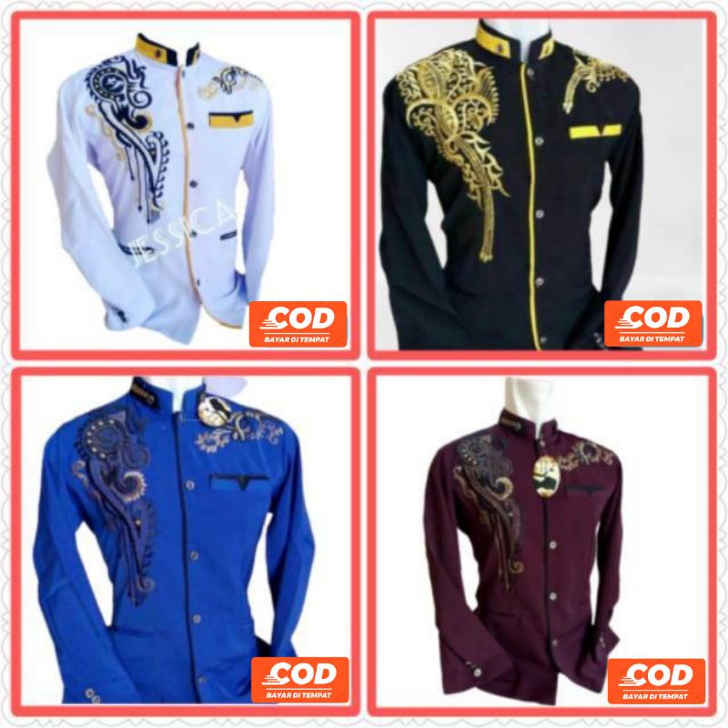 Baju Jasko Bordir Jas Koko Bordir Pria Dewasa