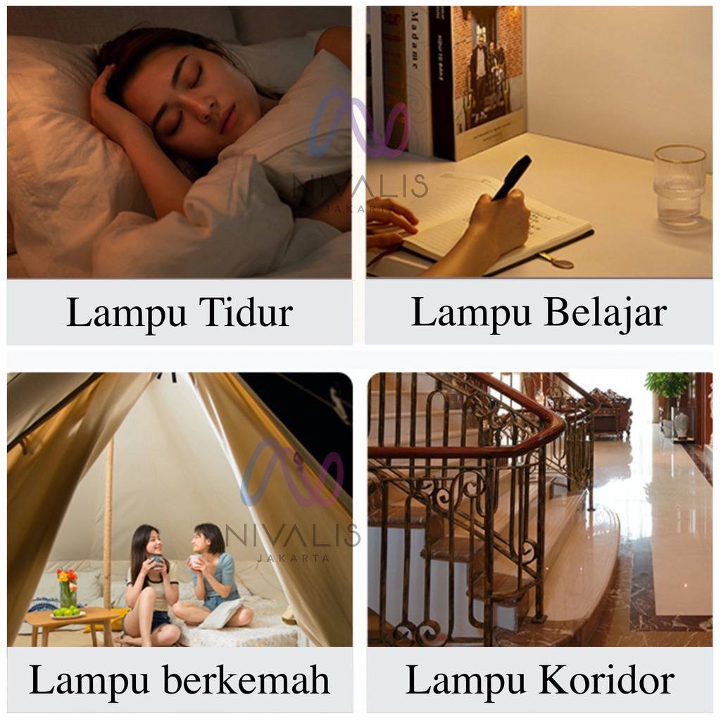 TGM - Lampu LED USB Mini Night Light Lampu Baca Tidur Travel Portable Kecil