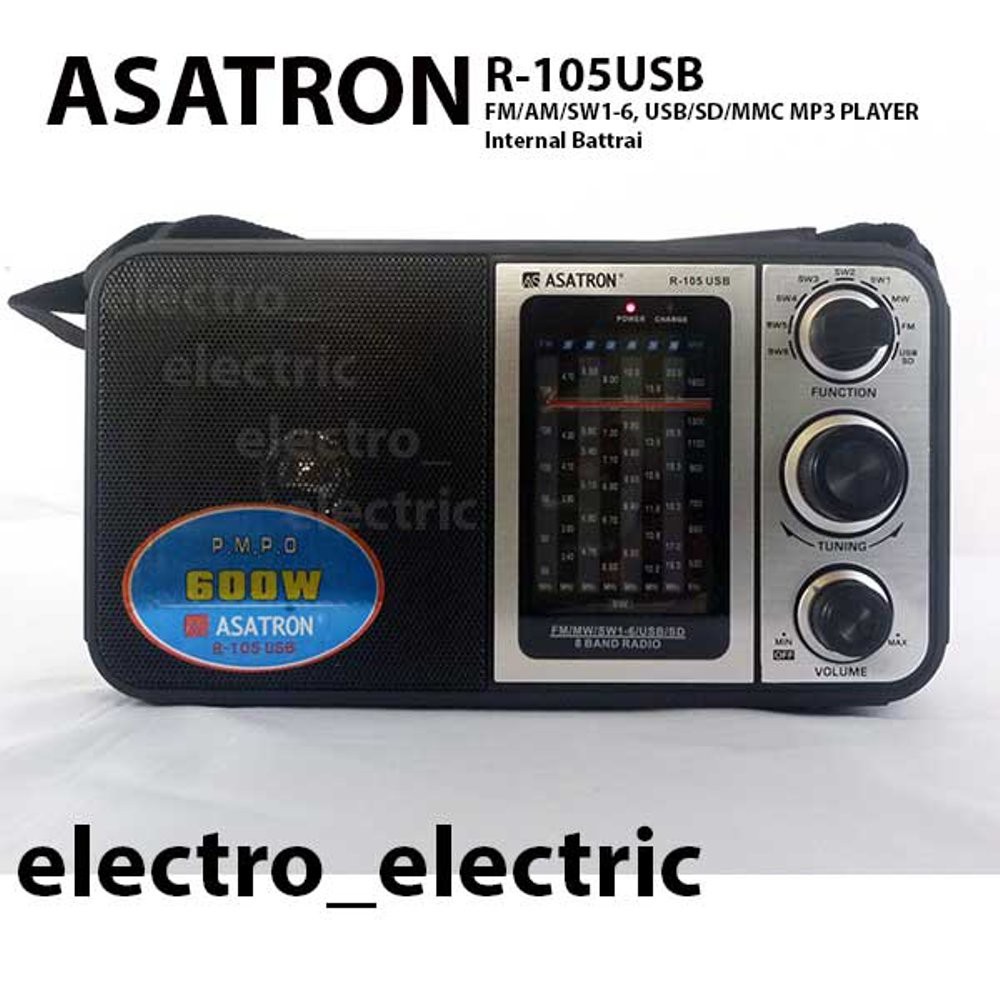 Radio Asatron R 105USB AM FM SW1 6 Berkualitas
