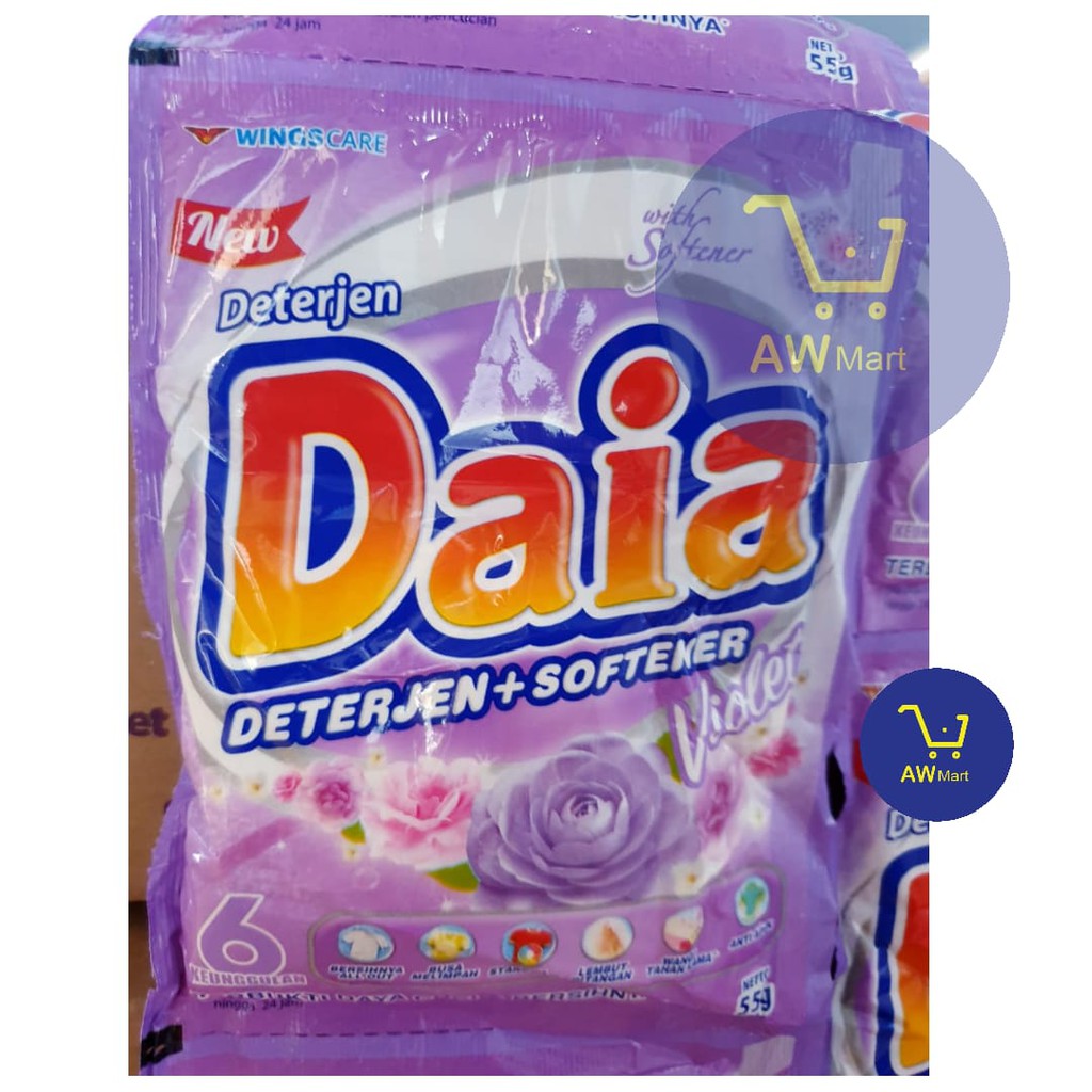 Deterjen Bubuk Daia SACHET 53gr PER PCS (Dari Pabrik Langsung) - RENTENGAN lebih murah!