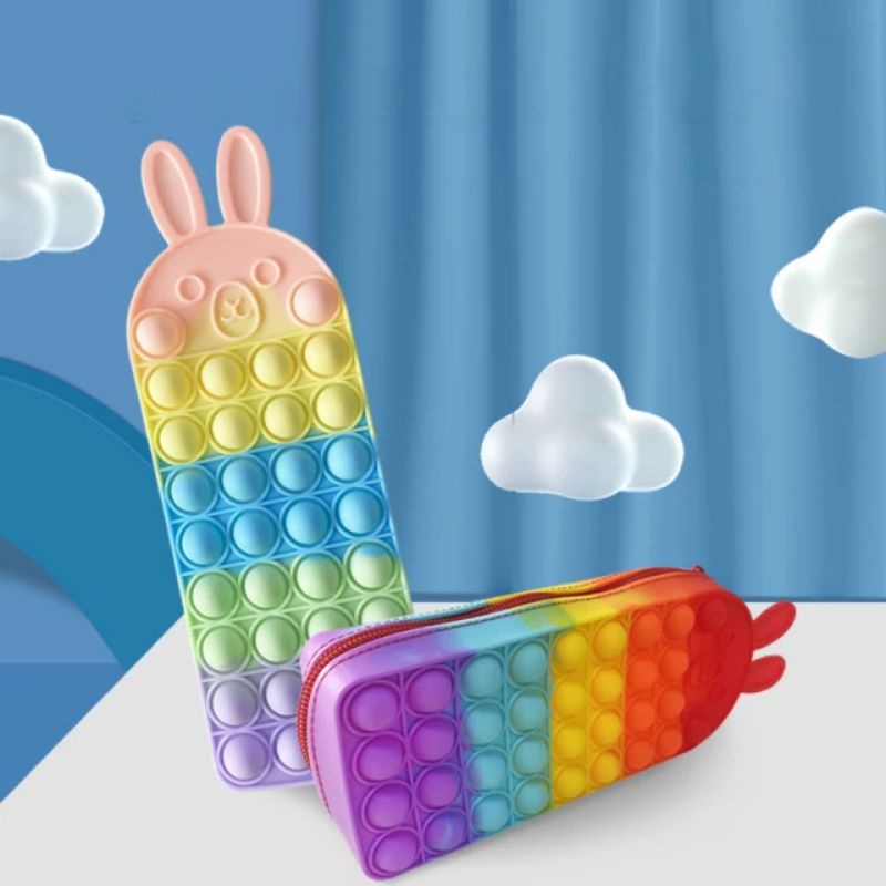 

Mainan Pop It Pencil Case Rabbit / Kotak pensil pop it / Kotak pensil anak / sensory toys