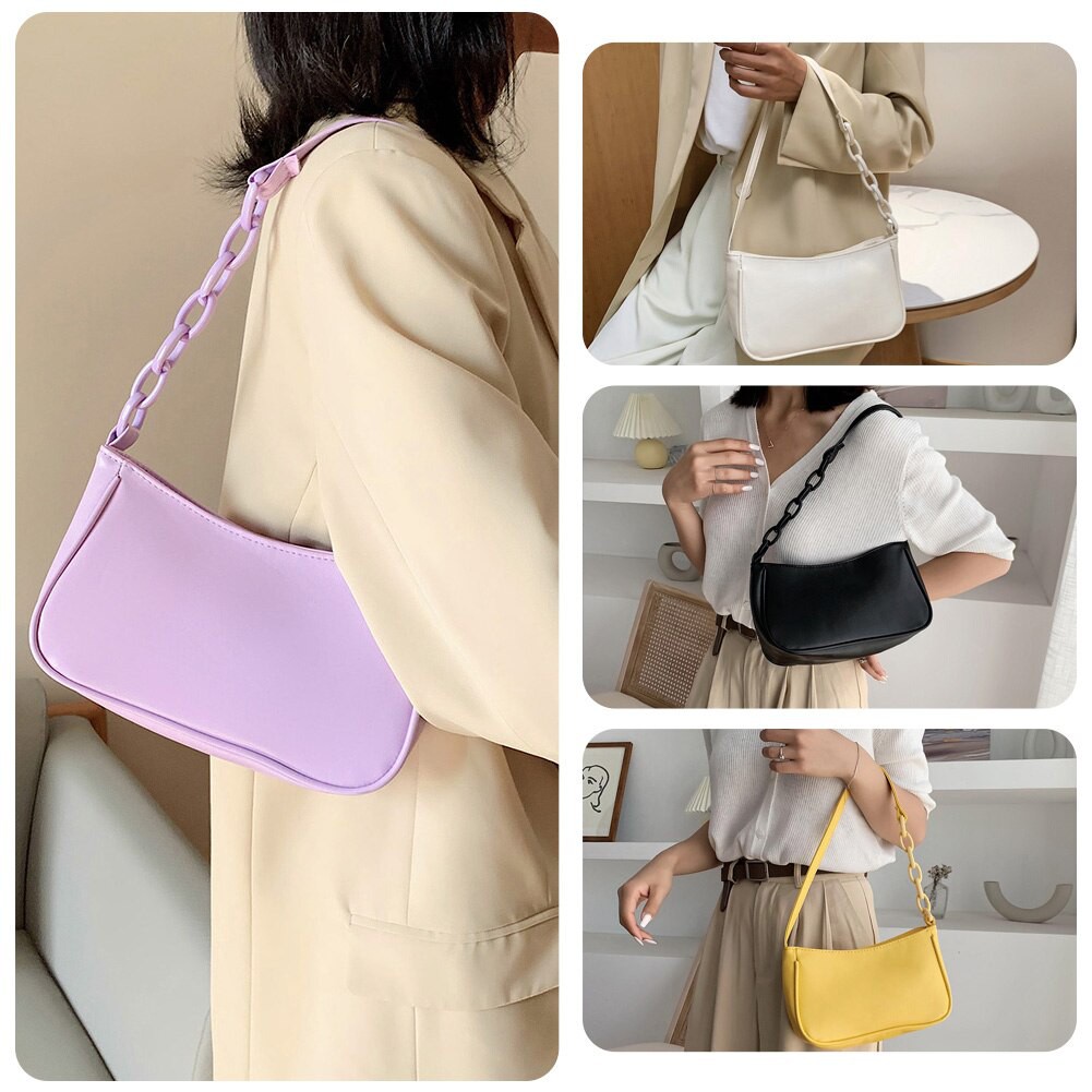 Rantai Shoulder bag wanita - rantai vintage tas bahu wanita