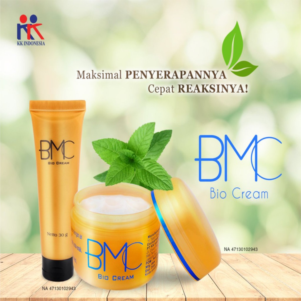 BMC (Bio Multiple Cream) Krim Luka Bakar Pegel Linu Bau Kaki KK Indonesia Paket Hemat 3 BOX