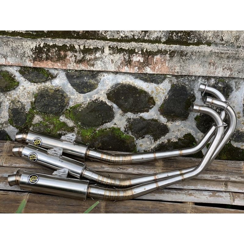 Knalpot CB GL MP TIGER bas ulem bas gahar by Pekajaman Muffler free sticker