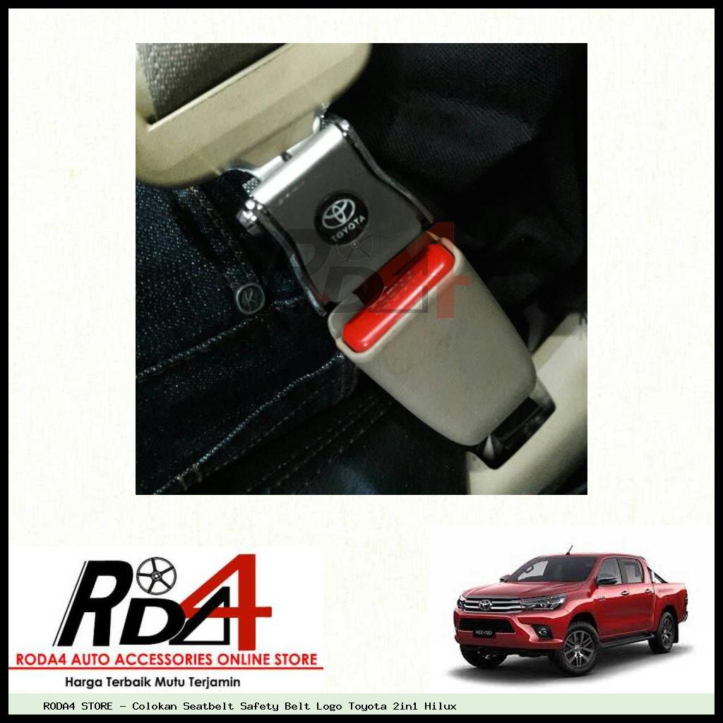 Colokan Seatbelt Safety Belt Logo Toyota 2in1 Hilux