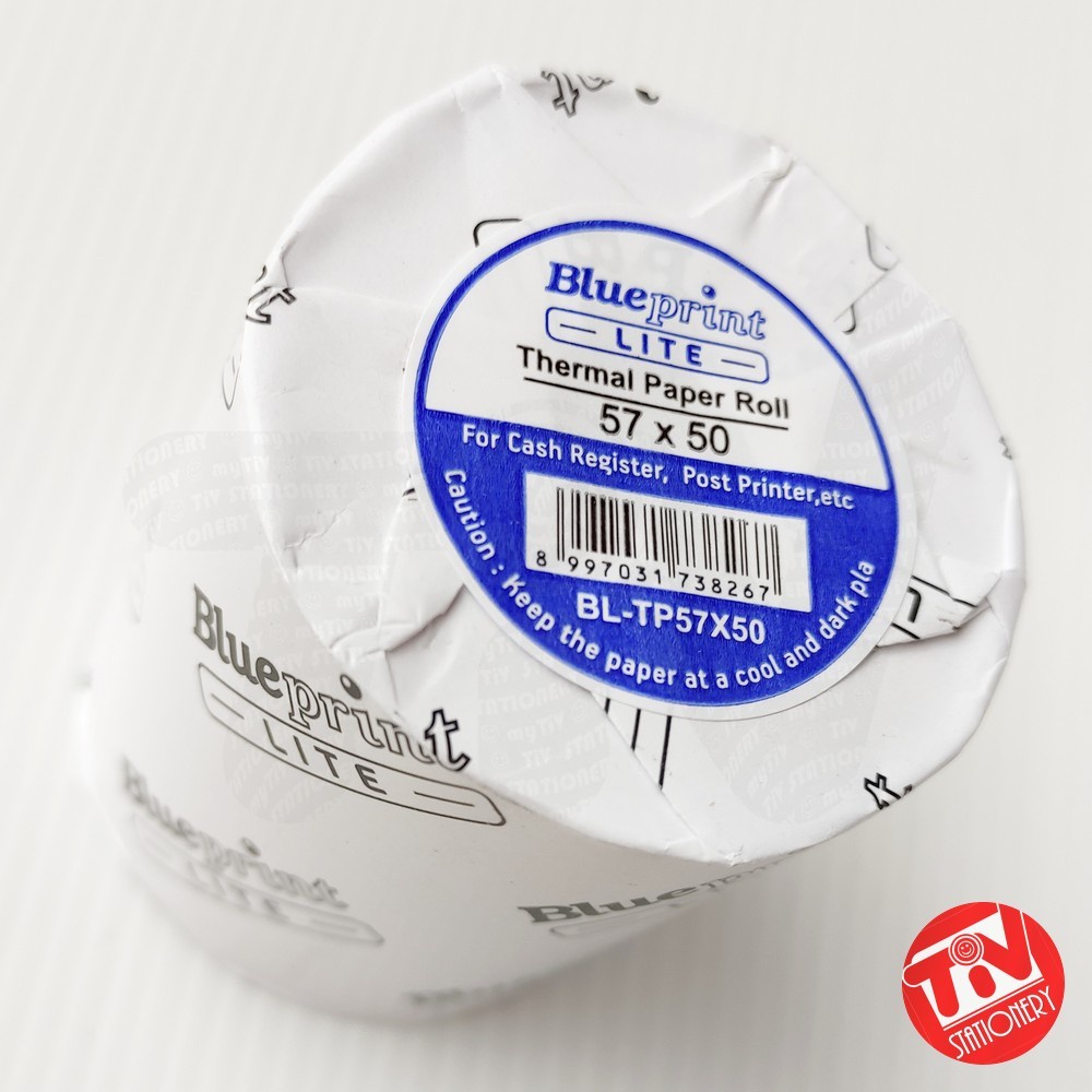 

Kertas Thermal / Struk Roll Kasir Blueprint 57 x 50 mm