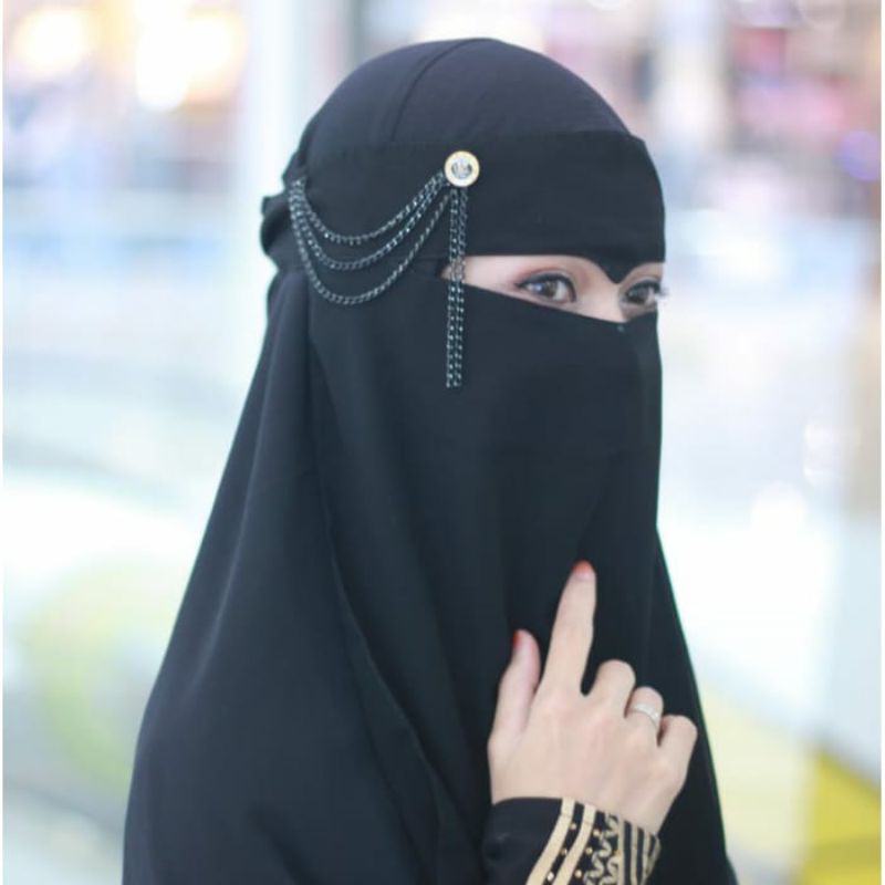 Cadar Niqab Bandana Elang Niqob Sifon