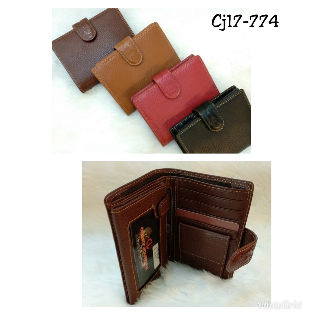 Dompet lipat cerry jourdan dompet kulit wanita pria dompet murah