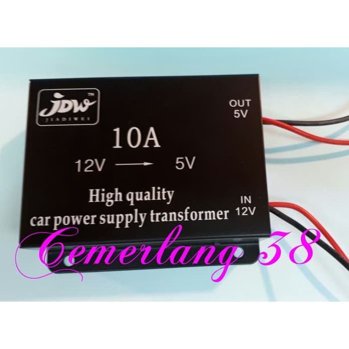 Step Down 10A DC 12V to 5V Car Power Supply Transformer Converter DC-D