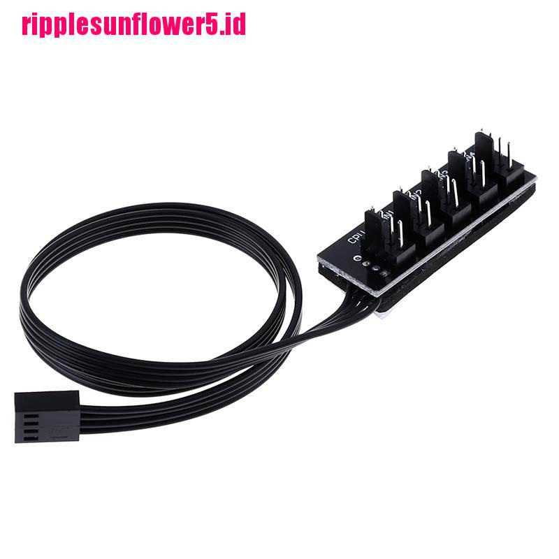 Molex TX4 PWM 40cm Kabel power adapter splitter 1 Ke 5 4pin Untuk Pendingin CPU